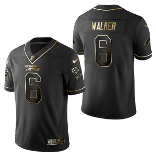 Men's Carolina Panthers P.J. Walker Black Golden Edition Jersey