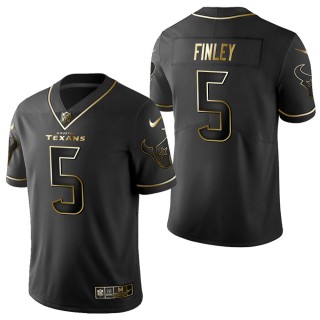Men's Houston Texans Ryan Finley Black Golden Edition Jersey