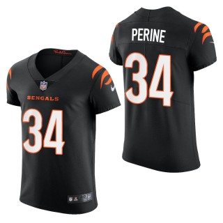 Men's Cincinnati Bengals Samaje Perine Black 2021 Vapor Elite Jersey