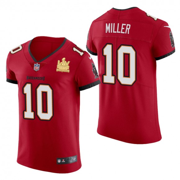 Men's Tampa Bay Buccaneers Scotty Miller Red Super Bowl LV Champions Jersey