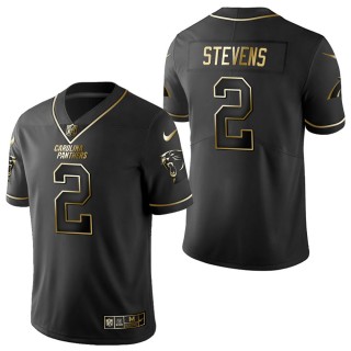Men's Carolina Panthers Tommy Stevens Black Golden Edition Jersey