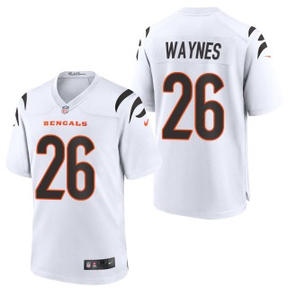 Men's Cincinnati Bengals Trae Waynes White 2021 Game Jersey