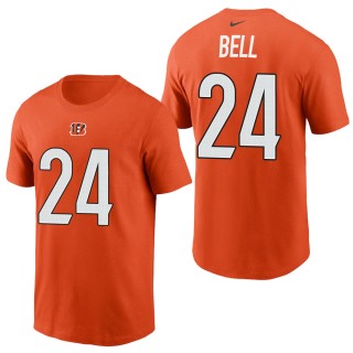Men's Cincinnati Bengals Vonn Bell Orange 2021 Name & Number T-Shirt