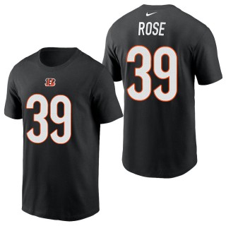 Men's Cincinnati Bengals Winston Rose Black 2021 Name & Number T-Shirt