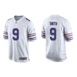 Men's Buffalo Bills Andre Smith #9 White Alternate Game Jersey