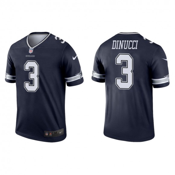 Men's Dallas Cowboys Ben DiNucci #3 Navy Legend Jersey