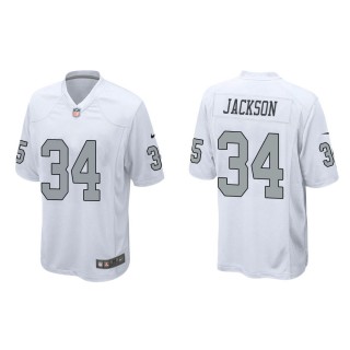 Men's Las Vegas Raiders Bo Jackson #34 White Alternate Game Jersey