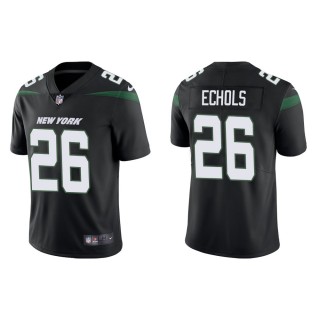 Men's New York Jets Brandin Echols #26 Black Vapor Limited Jersey