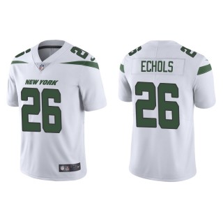 Men's New York Jets Brandin Echols #26 White Vapor Limited Jersey
