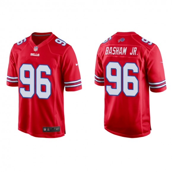 Men's Buffalo Bills Carlos Basham Jr. #96 Red Alternate Game Jersey