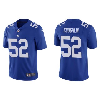 Men's New York Giants Carter Coughlin #52 Blue Vapor Limited Jersey