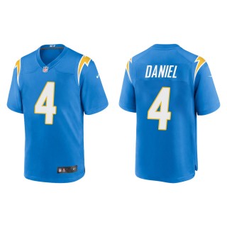 Men's Los Angeles Chargers Chase Daniel #4 Powder Blue Game Jersey