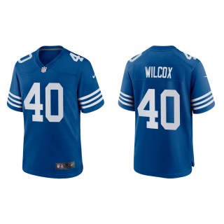 Men's Indianapolis Colts Chris Wilcox #40 Royal Alternate Game Jersey