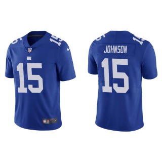Men's New York Giants Collin Johnson #15 Blue Vapor Limited Jersey