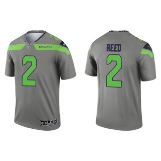 Men's Seattle Seahawks D.J. Reed #2 Steel 2021 Inverted Legend Jersey