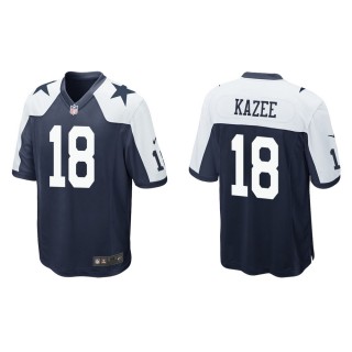Men's Dallas Cowboys Damontae Kazee #18 Navy Alternate Game Jersey