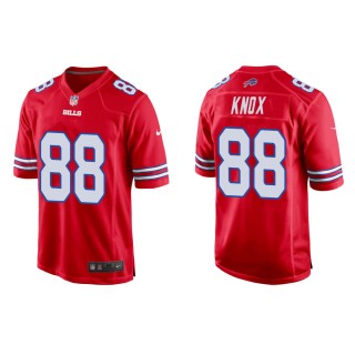 Men's Buffalo Bills Dawson Knox #88 Red Alternate Game Jersey