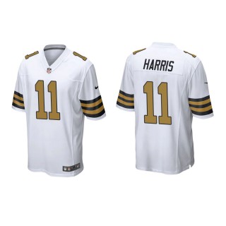 Men's New Orleans Saints Deonte Harris #11 White Alternate Game Jersey
