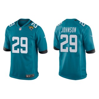 Men's Jacksonville Jaguars Duke Johnson #29 Teal Game Jersey