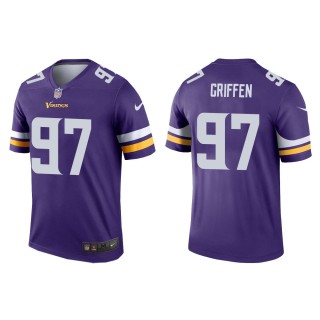 Men's Minnesota Vikings Everson Griffen #97 Purple Legend Jersey