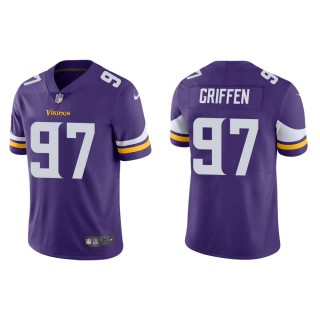 Men's Minnesota Vikings Everson Griffen #97 Purple Vapor Limited Jersey