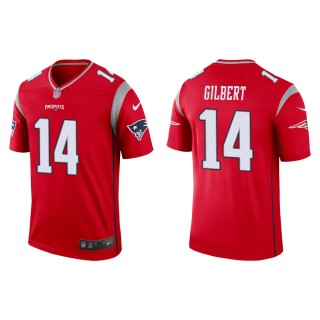 Men's New England Patriots Garrett Gilbert #14 Red Inverted Legend Jersey