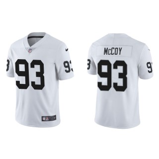 Men's Las Vegas Raiders Gerald McCoy #93 White Vapor Limited Jersey