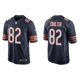 Men's Chicago Bears Isaiah Coulter #82 Navy Game Jersey