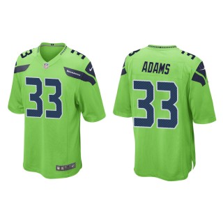 Men's Seattle Seahawks Jamal Adams #33 Neon Green Alternate Game Jersey