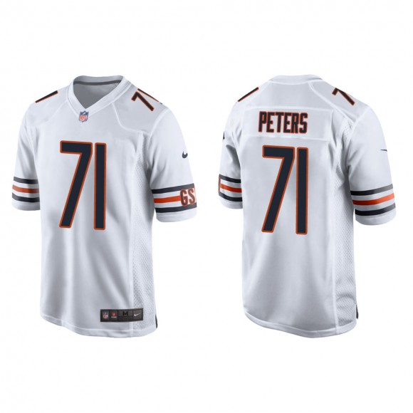 Men's Chicago Bears Jason Peters #71 White Game Jersey