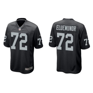 Men's Las Vegas Raiders Jermaine Eluemunor #72 Black Game Jersey