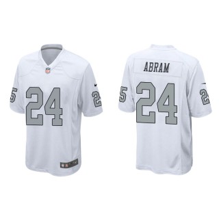 Men's Las Vegas Raiders Johnathan Abram #24 White Alternate Game Jersey