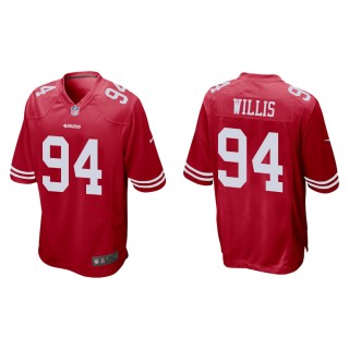 Men's San Francisco 49ers Jordan Willis #94 Scarlet Game Jersey