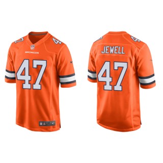 Men's Denver Broncos Josey Jewell #47 Orange Alternate Game Jersey
