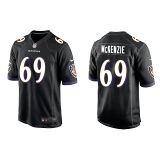Men's Baltimore Ravens Kahlil McKenzie #69 Black Game Jersey