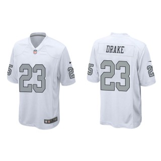 Men's Las Vegas Raiders Kenyan Drake #23 White Alternate Game Jersey