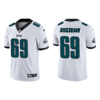 Men's Philadelphia Eagles Landon Dickerson #69 White Vapor Limited Jersey