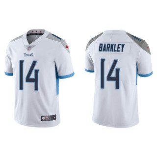 Men's Tennessee Titans Matt Barkley #14 White Vapor Limited Jersey