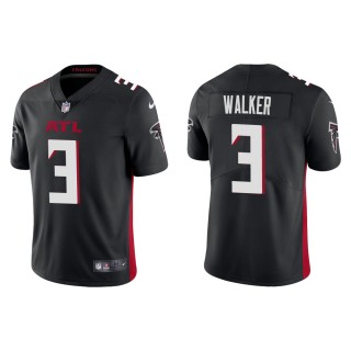 Men's Atlanta Falcons Mykal Walker #3 Black Vapor Limited Jersey