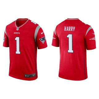 Men's New England Patriots N'Keal Harry #1 Red Inverted Legend Jersey