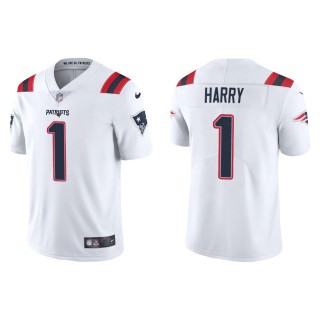 Men's New England Patriots N'Keal Harry #1 White Vapor Limited Jersey