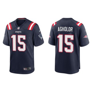 Men's New England Patriots Nelson Agholor #15 Navy Game Jersey