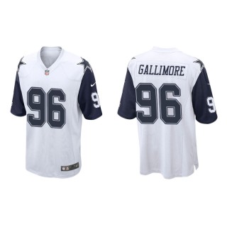 Men's Dallas Cowboys Neville Gallimore #96 White Alternate Game Jersey