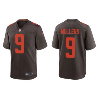Men's Cleveland Browns Nick Mullens #9 Brown Alternate Game Jersey