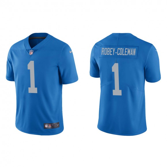 Men's Detroit Lions Nickell Robey-Coleman #1 Blue Vapor Limited Jersey