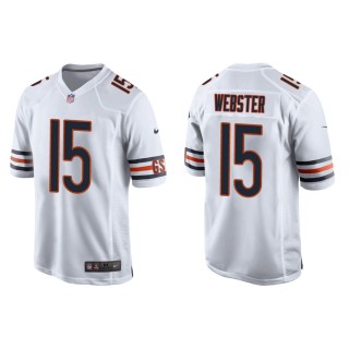 Men's Chicago Bears Nsimba Webster #15 White Game Jersey