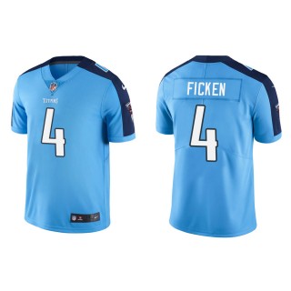 Men's Tennessee Titans Sam Ficken #4 Light Blue Vapor Limited Jersey