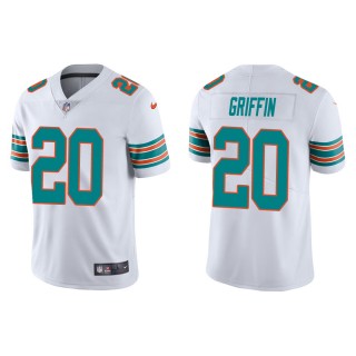 Men's Miami Dolphins Shaquem Griffin #20 White Alternate Vapor Limited Jersey