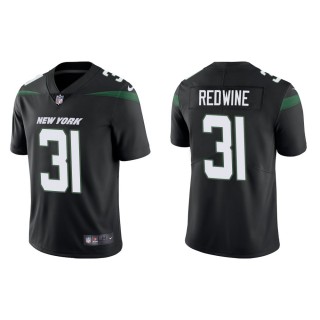 Men's New York Jets Sheldrick Redwine #31 Black Vapor Limited Jersey