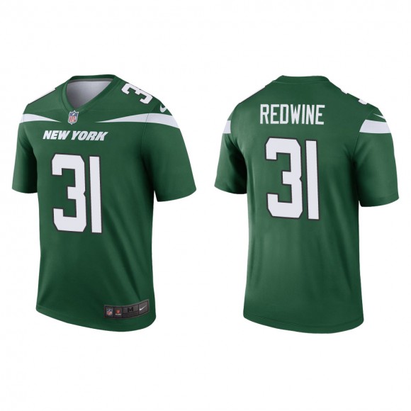 Men's New York Jets Sheldrick Redwine #31 Green Legend Jersey